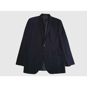 Hugo Boss Blazer 42L Navy Blue Wool Stretch 2-Button Jam75/Sharp3 Jacket